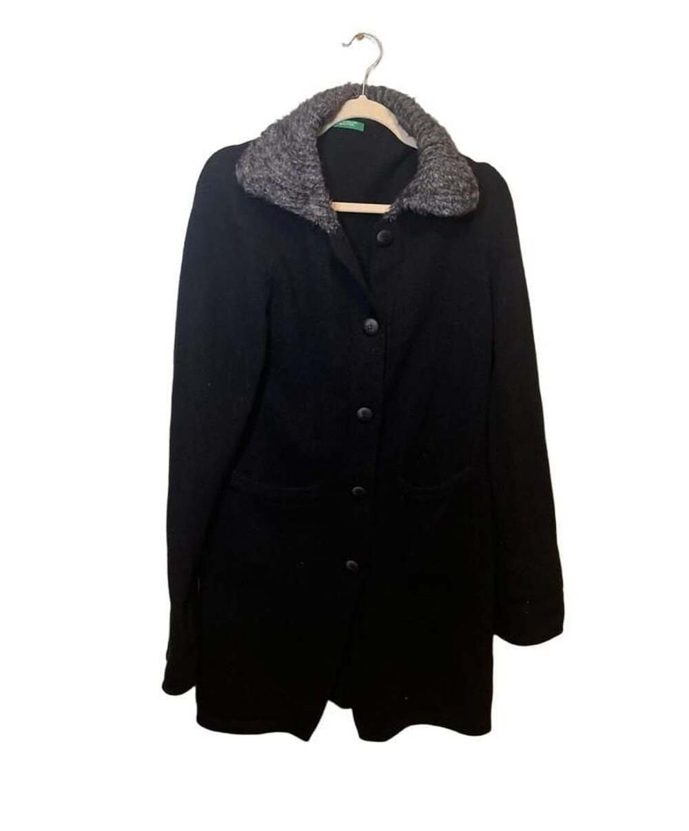 United Colors of Benetton Wool & Mohair, VTG Long Cardigan, Jacket, Coat, M